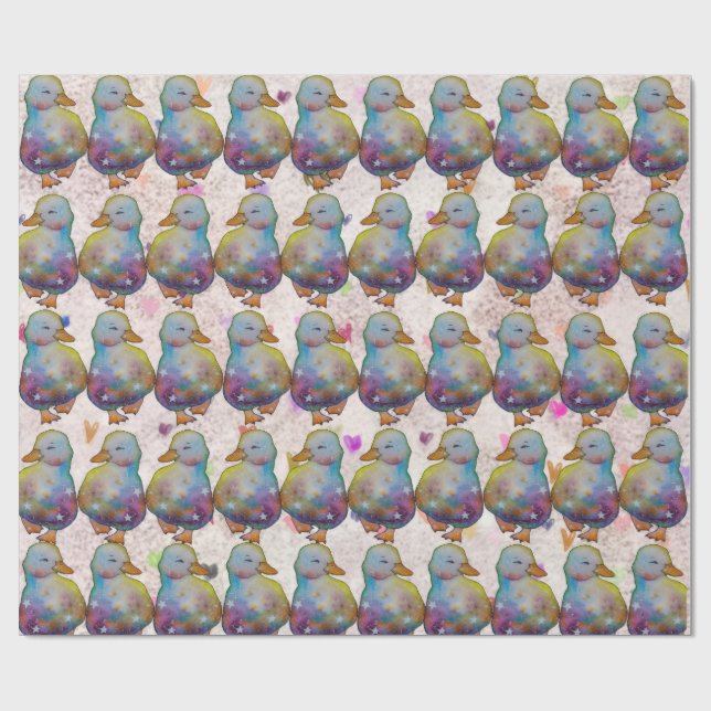 Papel De Presente Duck named Rainbow (Aberto)