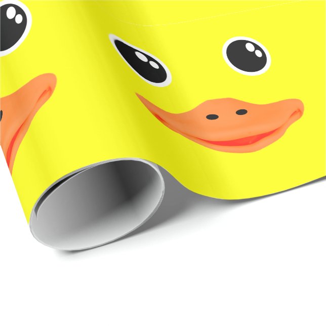Papel De Presente Ducky Amarelo (Ponta do rolo)
