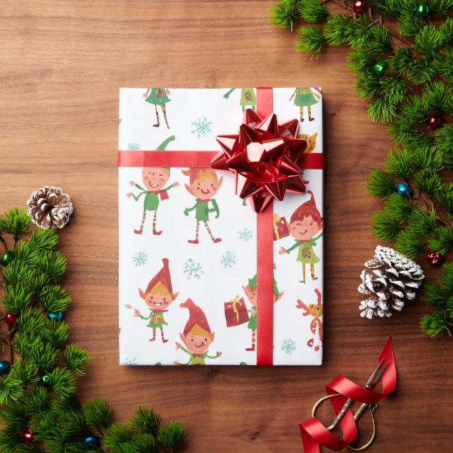 Papel De Presente Duendes de IA Bobos (Presente de Natal)