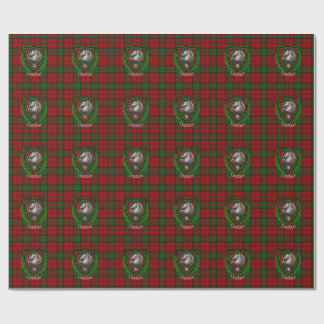 Papel De Presente Dunbar Scottish Clan Tartan & Crest