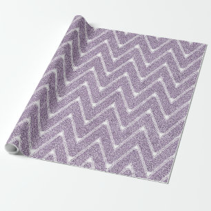 Papel De Presente Dusty Lilac Chevron Pattern