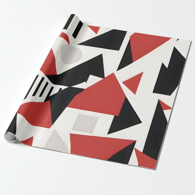Papel De Presente Dynamic Geometric Abstraction (Desenrolado)