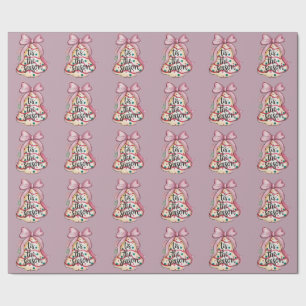 Papel De Presente É a Temporada Coquette Laço Menina Rosa Torta de N