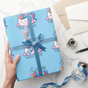 Papel De Presente É Demasiado Fora do Introdução do Unicórnio