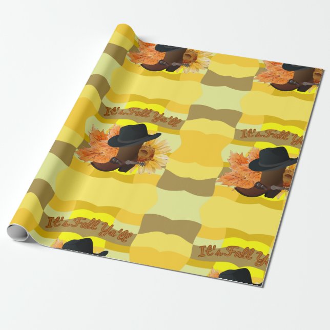 Papel De Presente É Fall Ya'll (Desenrolado)