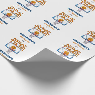 Papel De Presente É Hora do Jogo Aniversário de Qualquer Idade