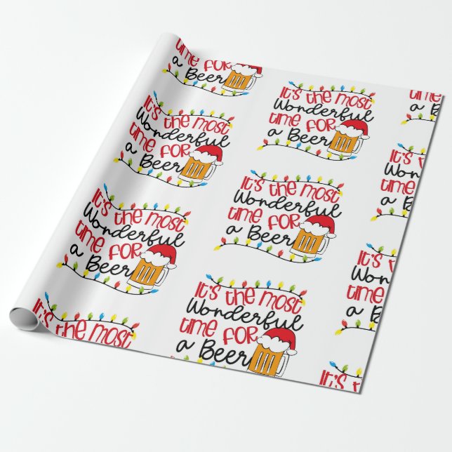 Papel De Presente É o momento mais maravilhoso para uma CERVEJA (Desenrolado)