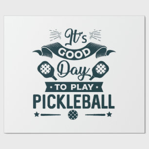 Papel De Presente É um bom dia para jogar Pickleball