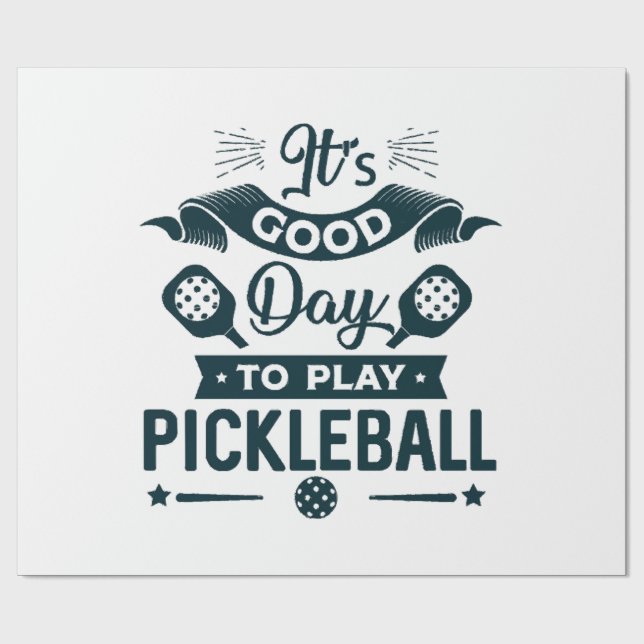 Papel De Presente É um bom dia para jogar Pickleball (Aberto)