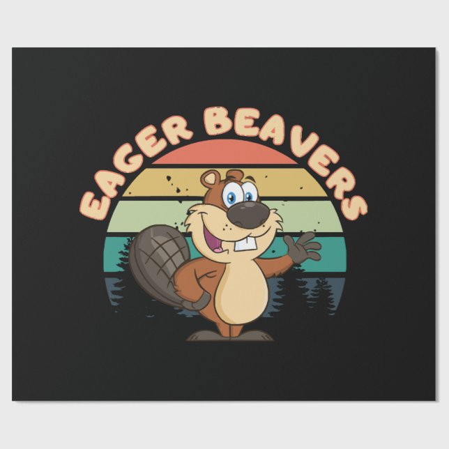 Papel De Presente Eager Beavers (Aberto)