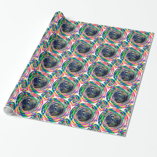 Papel De Presente Earth Vibes (Esferas) por Kenneth Yoncich