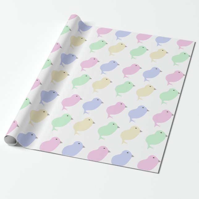 Papel De Presente Easter baby chick wrapping paper (Desenrolado)