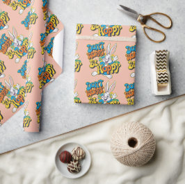 Papel De Presente Easter CarD funny Bunny  Square Wrapping gift