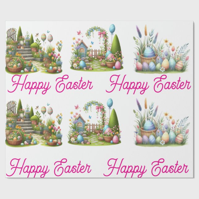 Papel De Presente Easter Wrapping Paper – (Aberto)