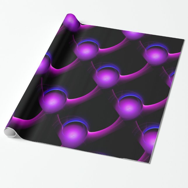 Papel De Presente ECLIPSE Azul Roxo Preto (Desenrolado)
