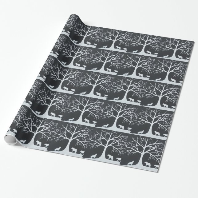 Papel De Presente Eclipse do lobo (Desenrolado)