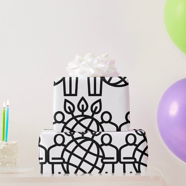 Papel De Presente Ecossistema Planeta (Criador carregado)