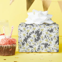 Papel De Presente Edelweiss Alps Wildflower Charzard Cottagecore