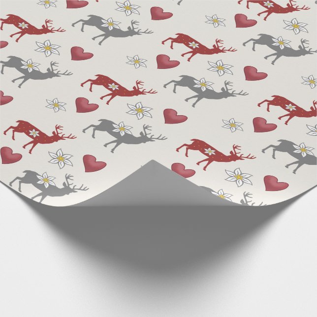 Papel De Presente Edelweiss Deer and Hearts Wrappaper (Ponta)