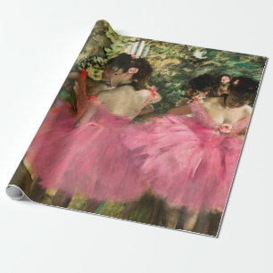 Papel De Presente Edgar Degas - Dançarinas em rosa