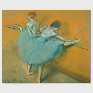 Papel De Presente Edgar Degas Dançarinas na Barra Impressão: Arte de