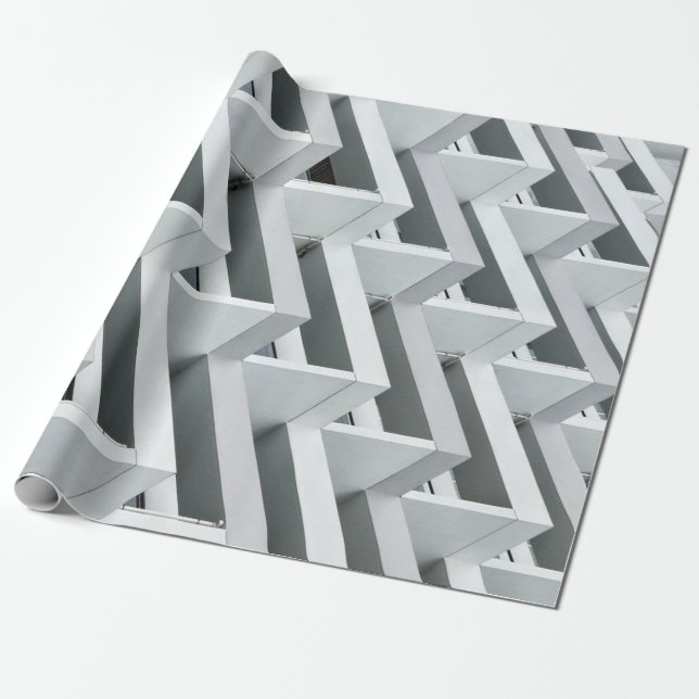 Papel De Presente Edifício abstrato (Desenrolado)