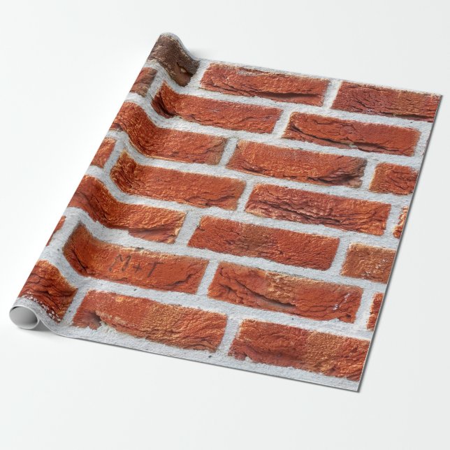 Papel De Presente Edifício de fundo do muro de tijolo (Desenrolado)