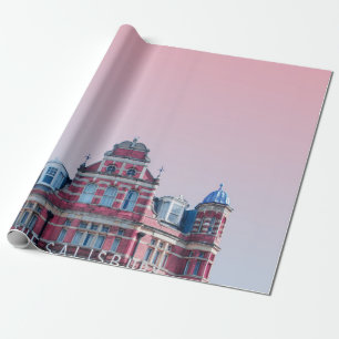 PAPEL DE PRESENTE EDIFÍCIO DE SALISBURY SOB PINK SKIES