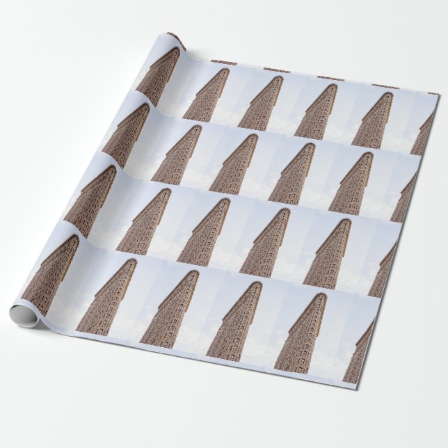 Papel De Presente Edifício Flatiron Cidade de Nova York  (Desenrolado)