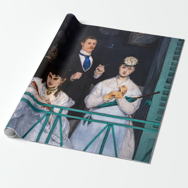 Papel De Presente Edouard Manet - A Varanda / Le Balcon (Desenrolado)