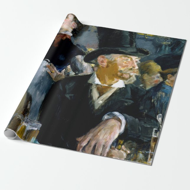 Papel De Presente Edouard Manet - No Café (Desenrolado)