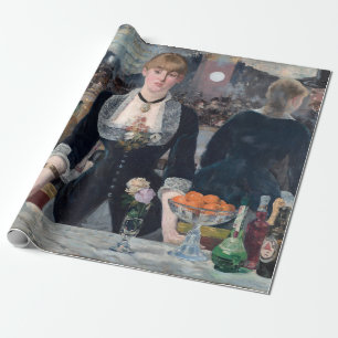 Papel De Presente Edouard Manet - Um Bar na Folies-Bergere