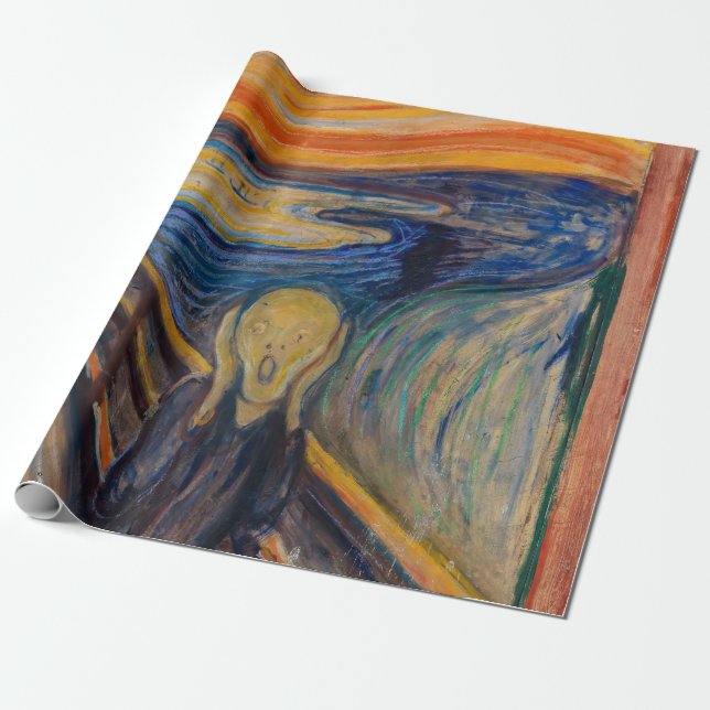Papel De Presente Edvard Munch - O Gritar 1893 (Desenrolado)