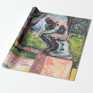 Papel De Presente Edvard Munch - O Pensador de Rodin