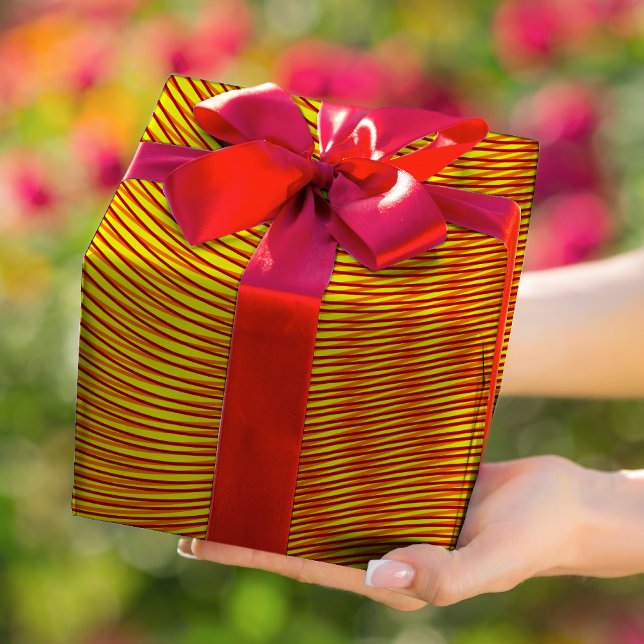 Papel De Presente Efeito Dourado derretido: riscas de moiré - Abstra (Criador carregado)