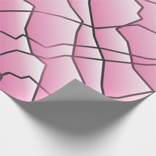 Papel De Presente Efeito Geométrico de Malhagem Monocromática (Ponta)