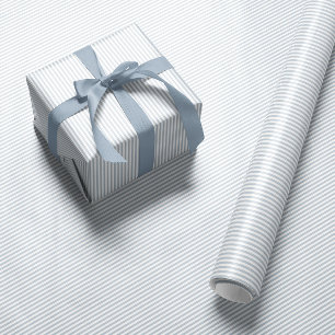 Papel De Presente efeito seersucker listra azul clássico préppy