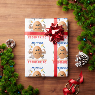 Papel De Presente Eggomaniac - O Ovo Maldito!   Engraçado Felz pasc