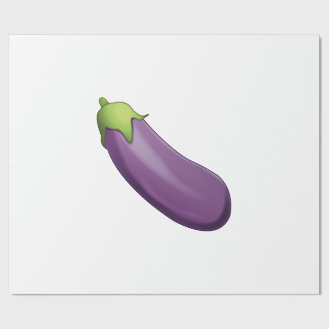 Papel De Presente EggPlant - Emoji (Aberto)