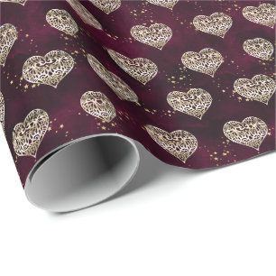 Papel De Presente EggPlant Purple e Harts