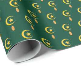 Papel De Presente Eid al Fitr Mubarak Ramadan Kareem Moon Star