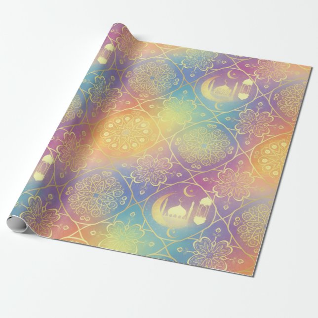 Papel De Presente Eid/Ramadan Wrapping Paper (Desenrolado)