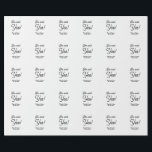 Papel De Presente Ela disse sim festa de noivado nome data simples m<br><div class="desc">Design</div>