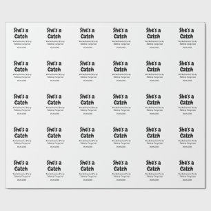 Papel De Presente Ela é um nome de despedida de solteira data simple