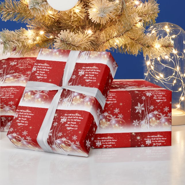 Papel De Presente Ela Vai Trazer Um Filho, Um Papel De Molho De Feri (Feriados)