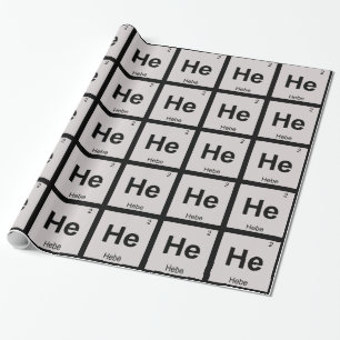 Papel De Presente Ele - Símbolo da Tabela Periódica Química da Deusa