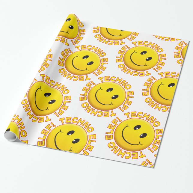 Papel De Presente Elef de Techno (Desenrolado)