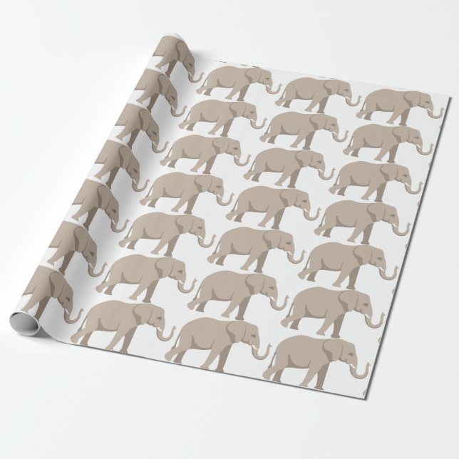 Papel De Presente Elefante (Desenrolado)