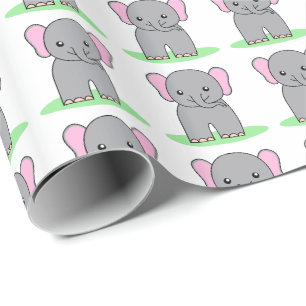 Papel De Presente Elefante para bebês