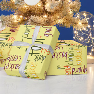 Papel De Presente Elegância ao lado da quadra: Drible, Prato, Brilho